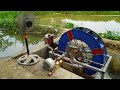 Construction Of Hydroelectric Wheels From Drums