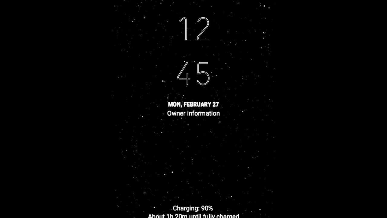 Samsung Themes Animated Wallpaper Midnight Black Animated Youtube