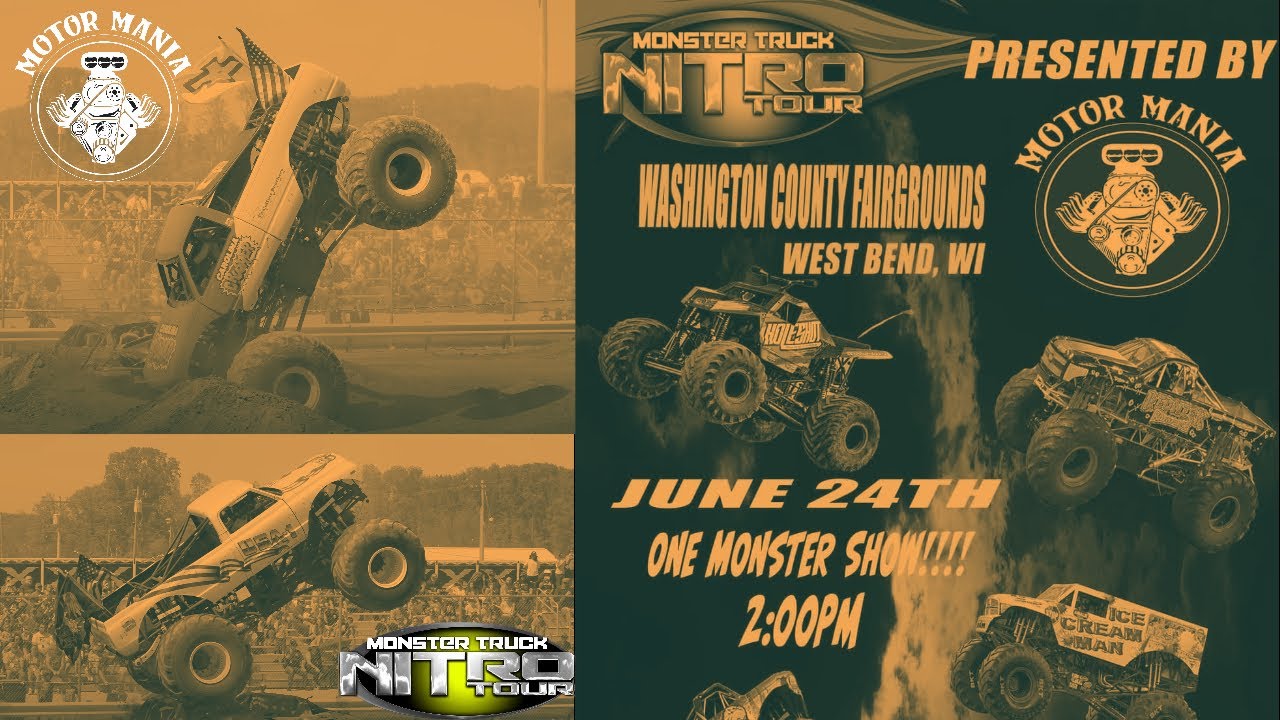 Monster Truck Nitro Tour Coming to Manitowoc County Fairgrounds