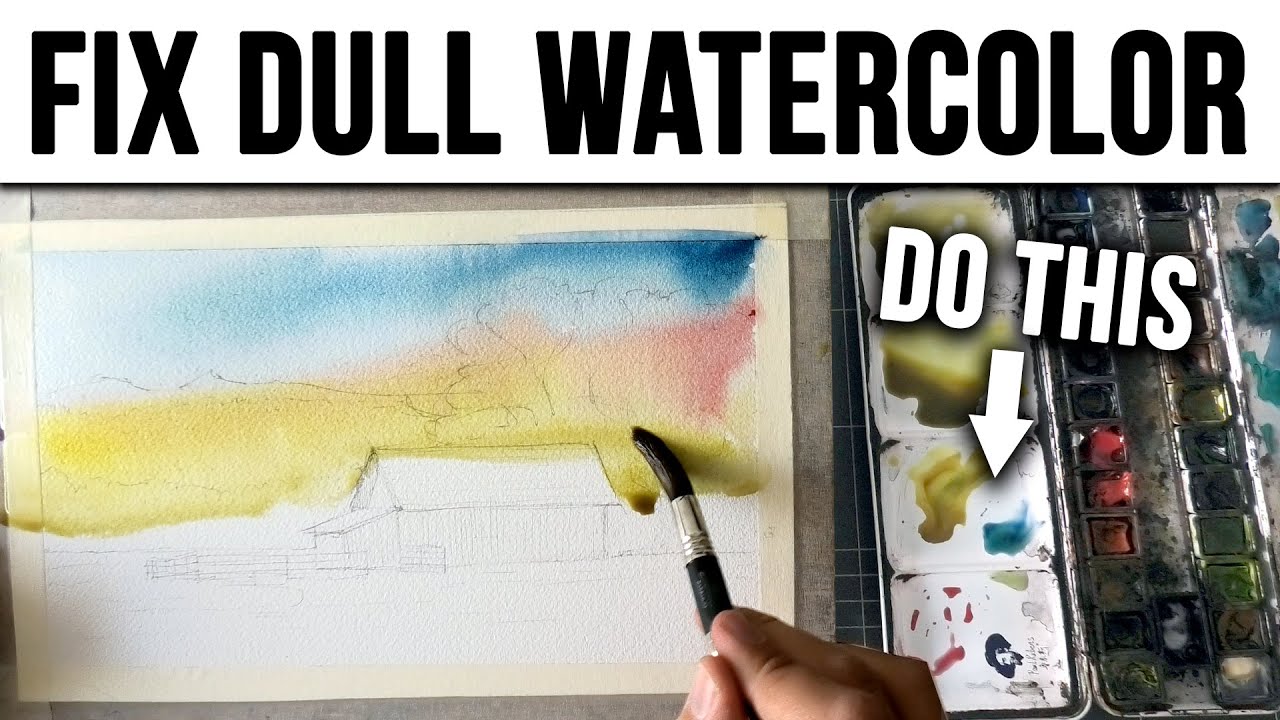 The 2 best ways to fix your whites in your watercolor paintings