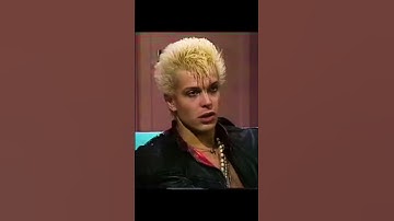 Thumbnail of Billy Idol on his Tough Image 💪 #edit #musicedit #billyidol