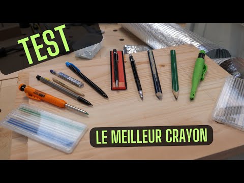 Vidéo: Pourquoi un crayon de charpentier plat ?