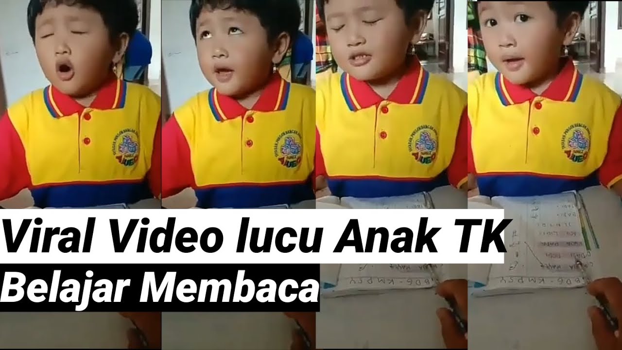 Video anak tk belajar membaca viral