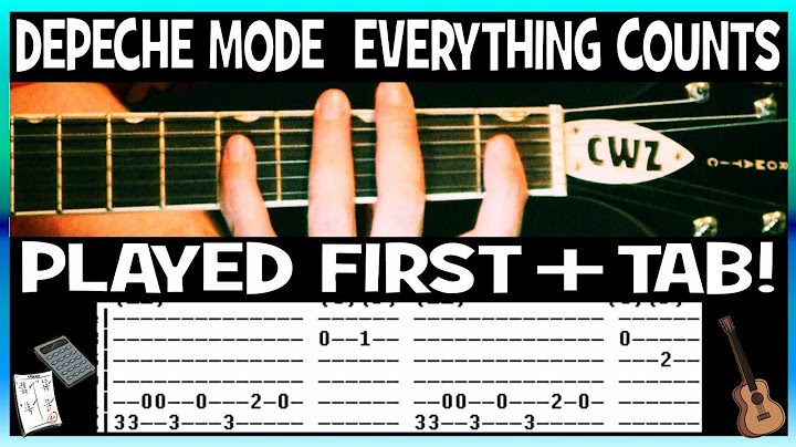 Everything Counts Guitar version - Guitar performance video thumbnail