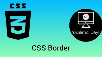 CSS-8 Border(kenarlık ekleme)