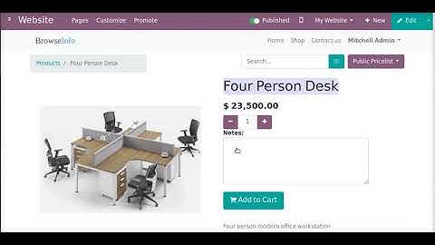 How to add Product Notes on Shop orders in Website | Odoo Apps Features #odoo16 #productmanagement