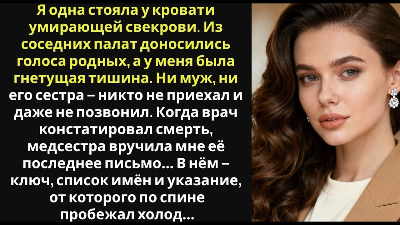 Я была совсем одна, когда свекровь умирала   но её прощальное письмо перевернуло мою жизнь