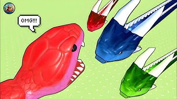 💥 Snake Clash 3D – Epic Max Level Battle Against the Giant Boss! 🔥 #387