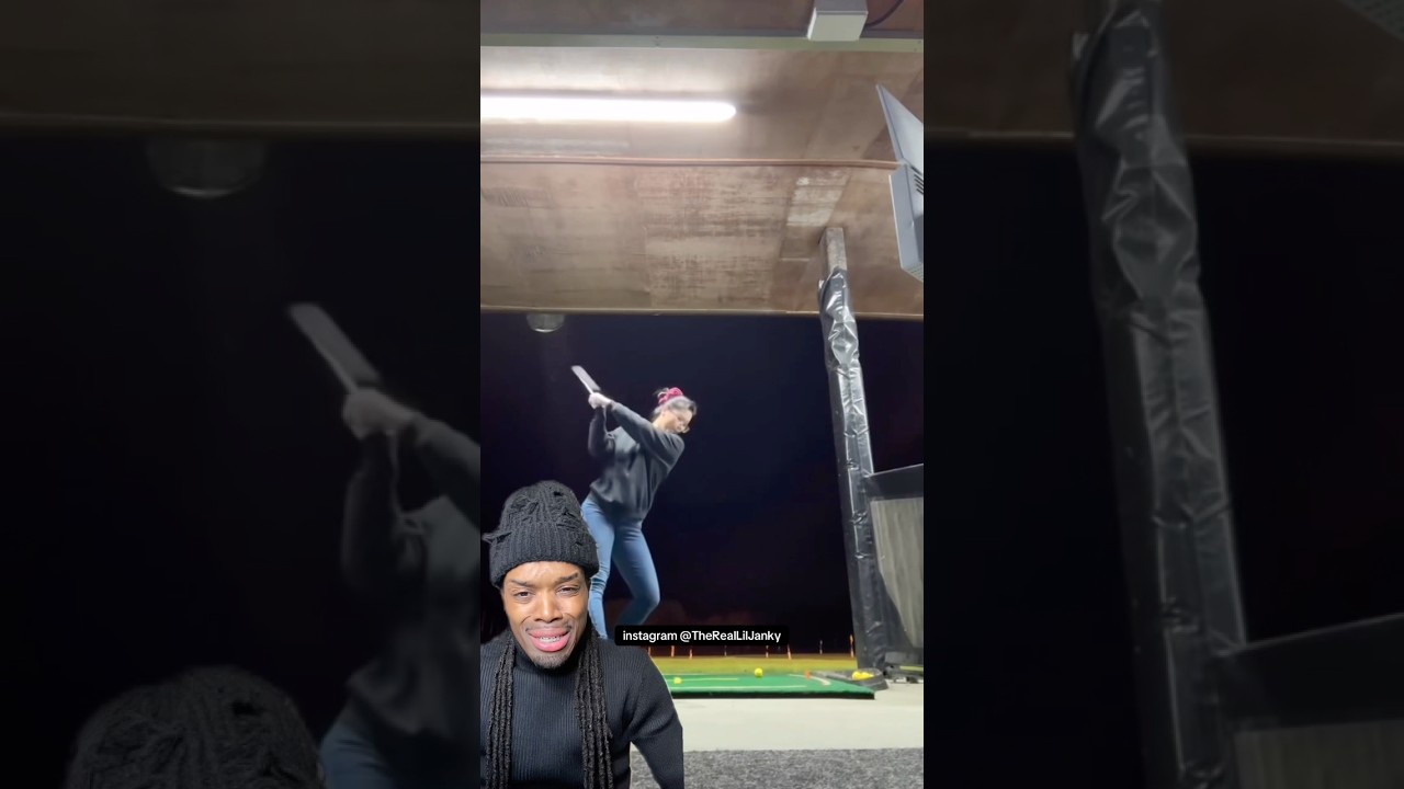 Я никогда не видела, чтобы девушка так играла в гольф.