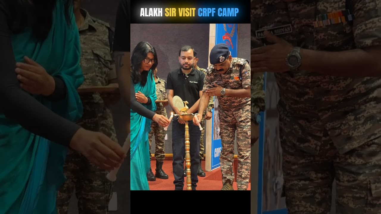 Alakh sir in CRPF Office ! 