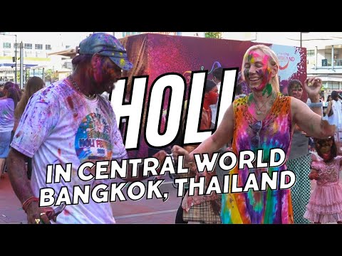 Amazing Thailand Holi Festival Bangkok 2024 at Central World Bangkok