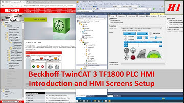 HMI01. Beckhoff PLC HMI - Introduction and HMI Screens Setup (1/6)