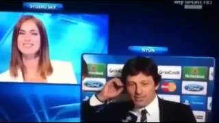 PSG coach Leonardo Proposes His Girlfriend Sky Italia presenter Anna Billo