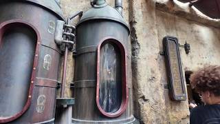 Secret water bottle filling station in Star Wars Galaxy's Edge Black Spire Outpost!