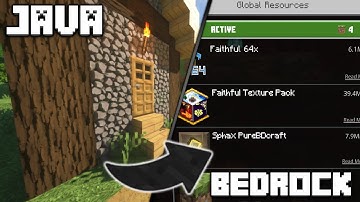 How To Convert Java Texture Packs To Bedrock & MCPE • 2025