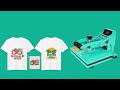 How to use mecolour sublimation heat press machine for tshirt printing