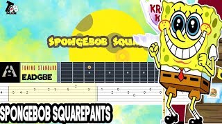 Video thumbnail of "Spongebob Squarepants - Krusty Crab Theme Guitar Tutorial"