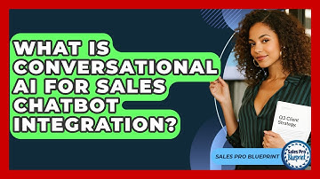 What Is Conversational AI For Sales Chatbot Integration? - Sales Pro Blueprint