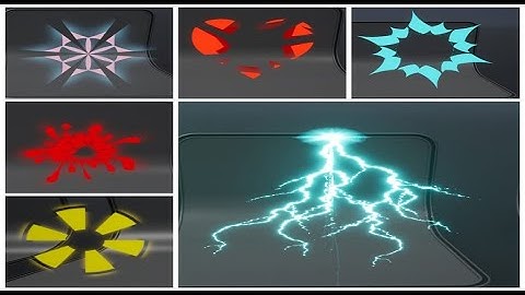 Niagara vfx 2D puff Lighting Bolt & Spark Effect | Download