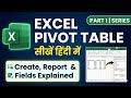 Excel Pivot Table Tutorial Part 1 | Create Pivot Table &amp; Report (Hindi) @Smartlearnzone