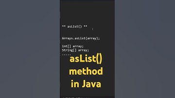 Arrays.asList() Simplified for Your Java Interview Prep! 💻 #coding #java #javaprogramming #