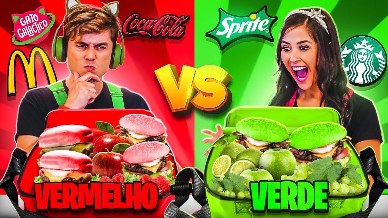 LANCHEIRA VERDE VS LANCHEIRA VERMELHA ! QUAL A MELHOR?? ☆ Gato Galactico