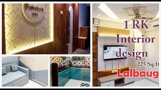 1 RK Interior Design | Mhada | 225sq.ft | Lalbaug | Mumbai | | Small bedroom | Dreams Interior .