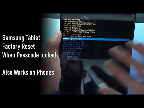 Method 1: Samsung Tablet Factory Reset for forgotten password