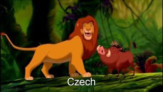 The Lion King - Hakuna Matata One Line Multilanguage 51 Versions Adult Simbas Part
