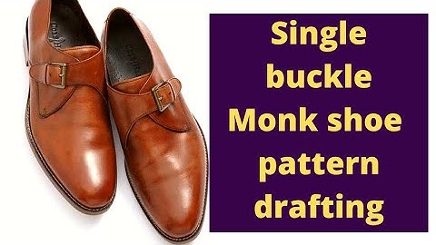 Single buckle Monk shoe pattern drafting #doityourself #diy #howto