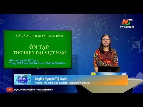 Môn Ngữ văn - Lớp 9 : Ôn tập Thơ