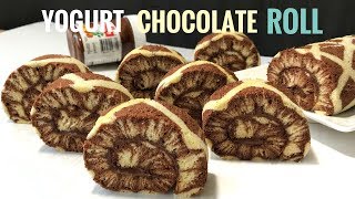 Chocolate Swiss Roll Cake Recipe | Cooking ASMR