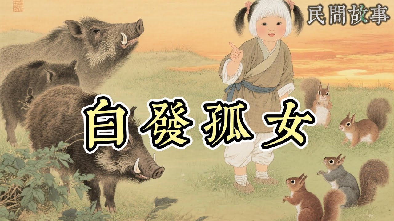 白河村老陳家，生下白頭丫头，因「異相」被認定「災星」，出生三天就被丟到後山破廟！誰料丫头福大命大，被瘸腿老黃狗、山雀、松鼠等動物餵養長大，還天生能通獸語，與野獸為伴不被傷#民間故事#鄉村奇事#白髮姑娘