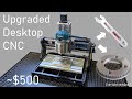 Upgraded Desktop CNC 3018 cuts Aluminum FAST!