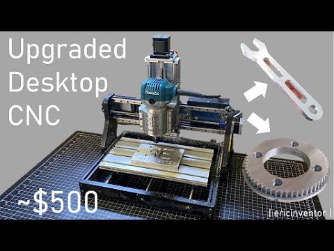 Upgraded Desktop CNC 3018 cuts Aluminum FAST! 