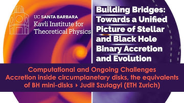 Accretion inside circumplanetary disks, the equivalents of BH mini-disks ▸ Judit Szulagyi (ETHZ)