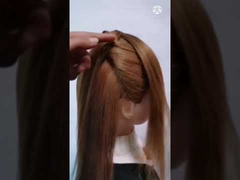 Simple and beautiful hairstyle..!#shorts - YouTube