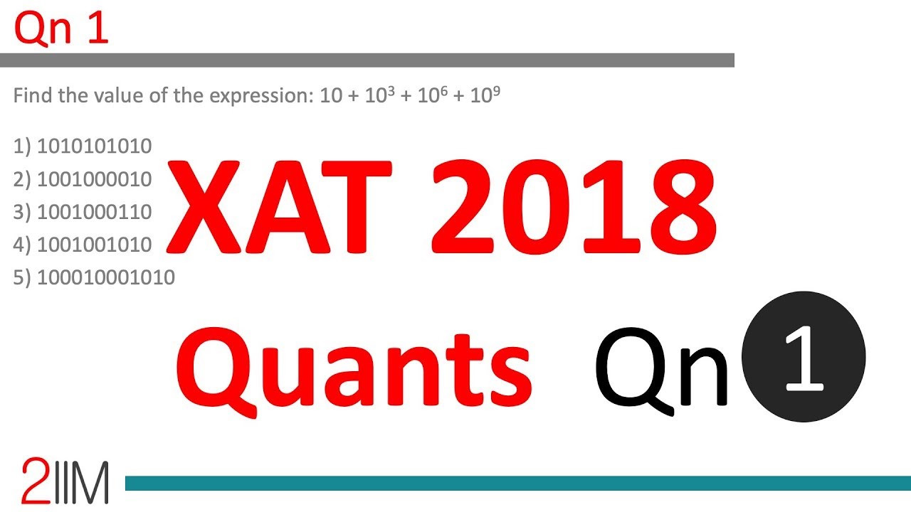 online cat preparation time XAT Preparation - Quantitative Aptitude 01