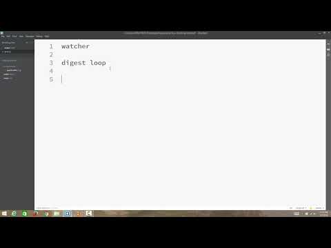 23  Introducing Watchers and Digest Loop   AngularJs in Hindi
