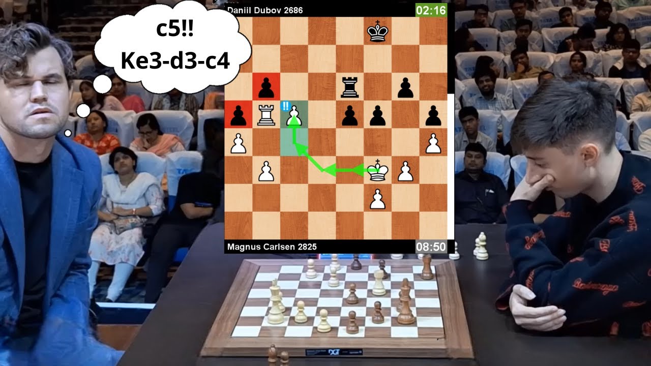 🎦 Magnus Carlsen's Genius Move Stuns Daniil Dubov! | Tata Steel