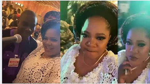 K1 D Ultimate vs Toyin Abraham As He Performs On Stage At Her Godmother Birthday Party