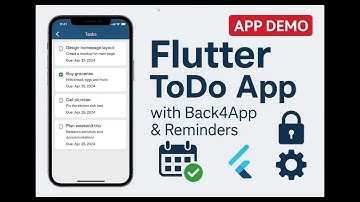 Flutter ToDo App with Back4App – Full Login, CRUD & Due Date Reminders