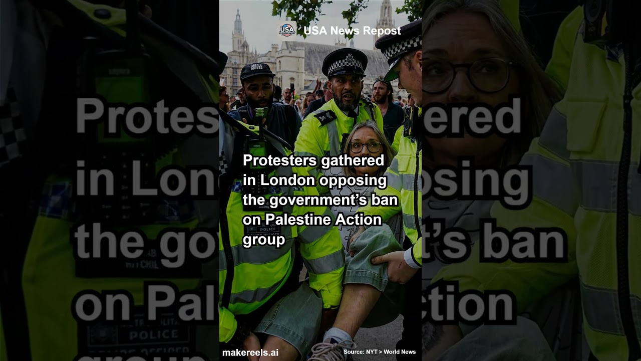 Over 800 Arrested at London Protest After Pro-Palestinian Group Banned 