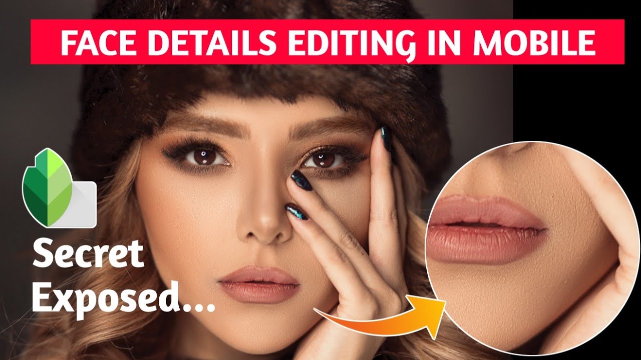 High-End skin retouching with snapseed | high-end face details editing in snapseed | skin texture