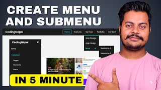 How to Create Mega Menu WordPress and Submenu in WordPress 2024 | How to Create a Menu in WordPress