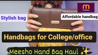 *Meesho* Handbag Haul 😍Women's Affordable Handbag for Office & College 👜Tote,clutch, handbag #meesho