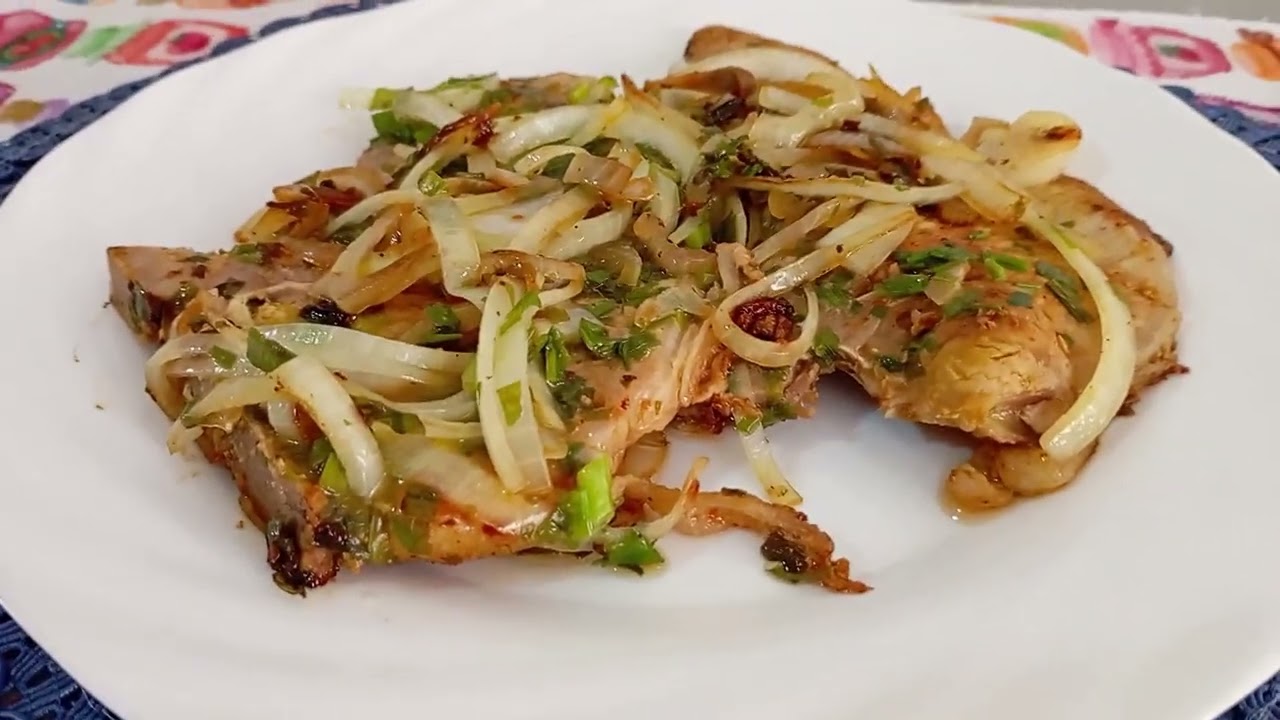 Juicy pork chop, a real treat! - YouTube