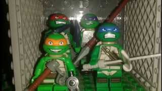 Elevator scene from teenage mutant ninja turtles stop motion lego tmnt