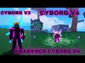 Getting cyborg v4 with full upgrade  guild   showcase in blox fruits