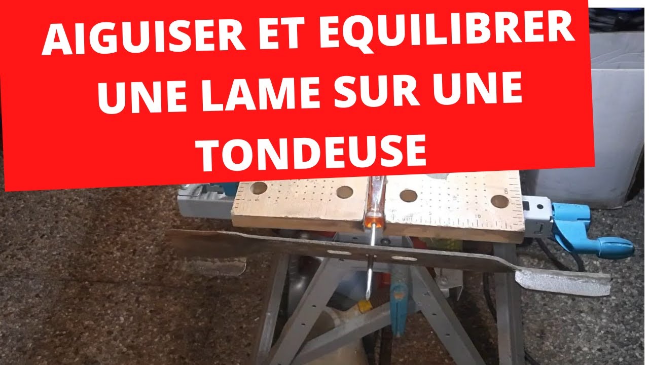 🏠🏡 aiguiser et équilibrer une lame de tondeuse / sharpen and balance a — free download